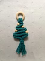 ΧΡΙΣΤΟΥΓΕΝΝΙΑΤΙΚΟ ΣΤΟΛΙΔΙ ΜΑΚΡΑΜΕ ΔΕΝΤΡΟ ΠΡΑΣΙΝΟ ΜΕ ΜΠΕΖ ΧΑΝΤΡΕΣ