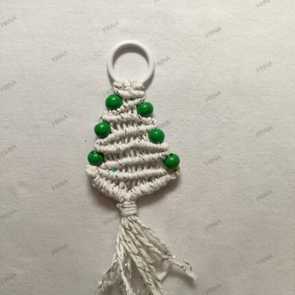 ΧΡΙΣΤΟΥΓΕΝΝΙΑΤΙΚΟ ΣΤΟΛΙΔΙ ΜΑΚΡΑΜΕ ΔΕΝΤΡΟ ΑΣΠΡΟ ΜΕ ΠΡΑΣΙΝΕΣ ΧΑΝΤΡΕΣ