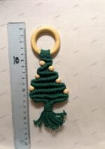 ΧΡΙΣΤΟΥΓΕΝΝΙΑΤΙΚΟ ΣΤΟΛΙΔΙ ΜΑΚΡΑΜΕ ΔΕΝΤΡΟ ΠΡΑΣΙΝΟ ΜΕ ΜΠΕΖ ΧΑΝΤΡΕΣ - Image 2