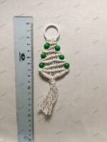 ΧΡΙΣΤΟΥΓΕΝΝΙΑΤΙΚΟ ΣΤΟΛΙΔΙ ΜΑΚΡΑΜΕ ΔΕΝΤΡΟ ΑΣΠΡΟ ΜΕ ΠΡΑΣΙΝΕΣ ΧΑΝΤΡΕΣ - Image 2