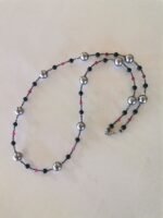 Κολιέ με Γκρι Όστρακο, Μαύρο Όνυχα και Κόκκινο Jade - Image 5