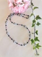 Κολιέ με Γκρι Όστρακο, Μαύρο Όνυχα και Κόκκινο Jade - Image 6