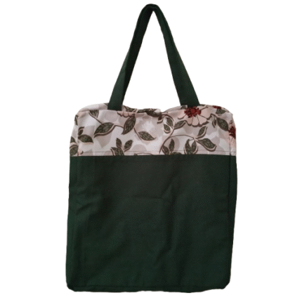 Tote bag με δύο υφάσματα της επιλογής σας