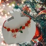 Χειροποίητο βραχιολάκι γούρι 2026 με γκι - Image 4