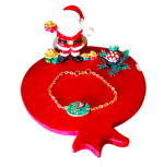 Χειροποιητο Βραχιολι Γουρι 2026, με ατσαλινη αλυσιδα ,26 και ματακι - Image 6