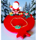 Χειροποιητο Βραχιολι Γουρι 2026, με ατσαλινη αλυσιδα ,26 και ματακι - Image 4