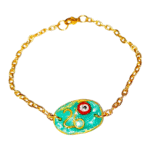 Χειροποιητο Βραχιολι Γουρι 2026, με ατσαλινη αλυσιδα ,26 και ματακι - Image 5