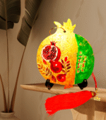 Χειροποίητο διακοσμητικο γούρι 2026, ξύλινο ρόδι με μεγάλη κόκκινη φούντα - Image 7