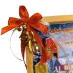 Χειροποίητο γούρι - καδράκι 2026 με σπιτάκια - Image 3