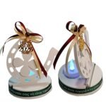 Γούρι 2026 πέταλο από σκόνη πορσελάνης με LED ρεσό - Image 3