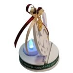 Γούρι 2026 πέταλο από σκόνη πορσελάνης με LED ρεσό - Image 6