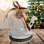 Γούρι 2026 πέταλο από σκόνη πορσελάνης με LED ρεσό - Image 7