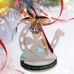 Γούρι 2026 πέταλο από σκόνη πορσελάνης με LED ρεσό - Image 8