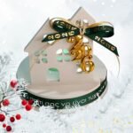 Γούρι 2026 σπίτι από σκόνη πορσελάνης με LED ρεσό - Image 7