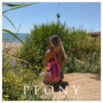 Μεγάλη πλεκτή, ροζ στρογγυλή τσάντα με pon pon