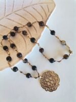 Ροζάριο με Καφέ Αχάτη Ματ - Image 6