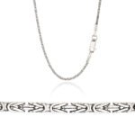 Αλυσίδα από Λευκό Χρυσό 14 Καρατίων 011292