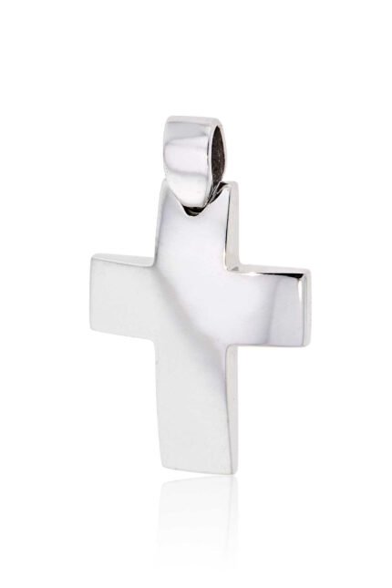 Σταυρός Βάπτισης Val΄Oro για Αγόρι Σκέτος από Λευκό Χρυσό Κ14 033108