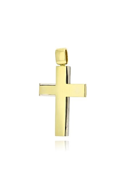 Σταυρός Βάπτισης Val΄Oro για Αγόρι από Λευκό και Κίτρινο Χρυσό Κ14 039725 1