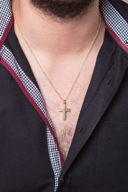 Σταυρός Βάπτισης για Αγόρι Val΄Oro Σκέτος από Κίτρινο Χρυσό Κ14 033118 1