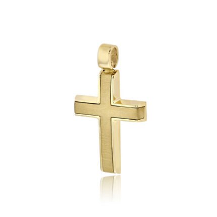 Σταυρός Βάπτισης για Αγόρι Val΄Oro Σκέτος από Κίτρινο Χρυσό Κ14 033118