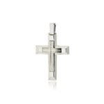 Σταυρός Βάπτισης για Αγόρι Val΄Oro Σκέτος από Λευκό Χρυσό Κ14 039735