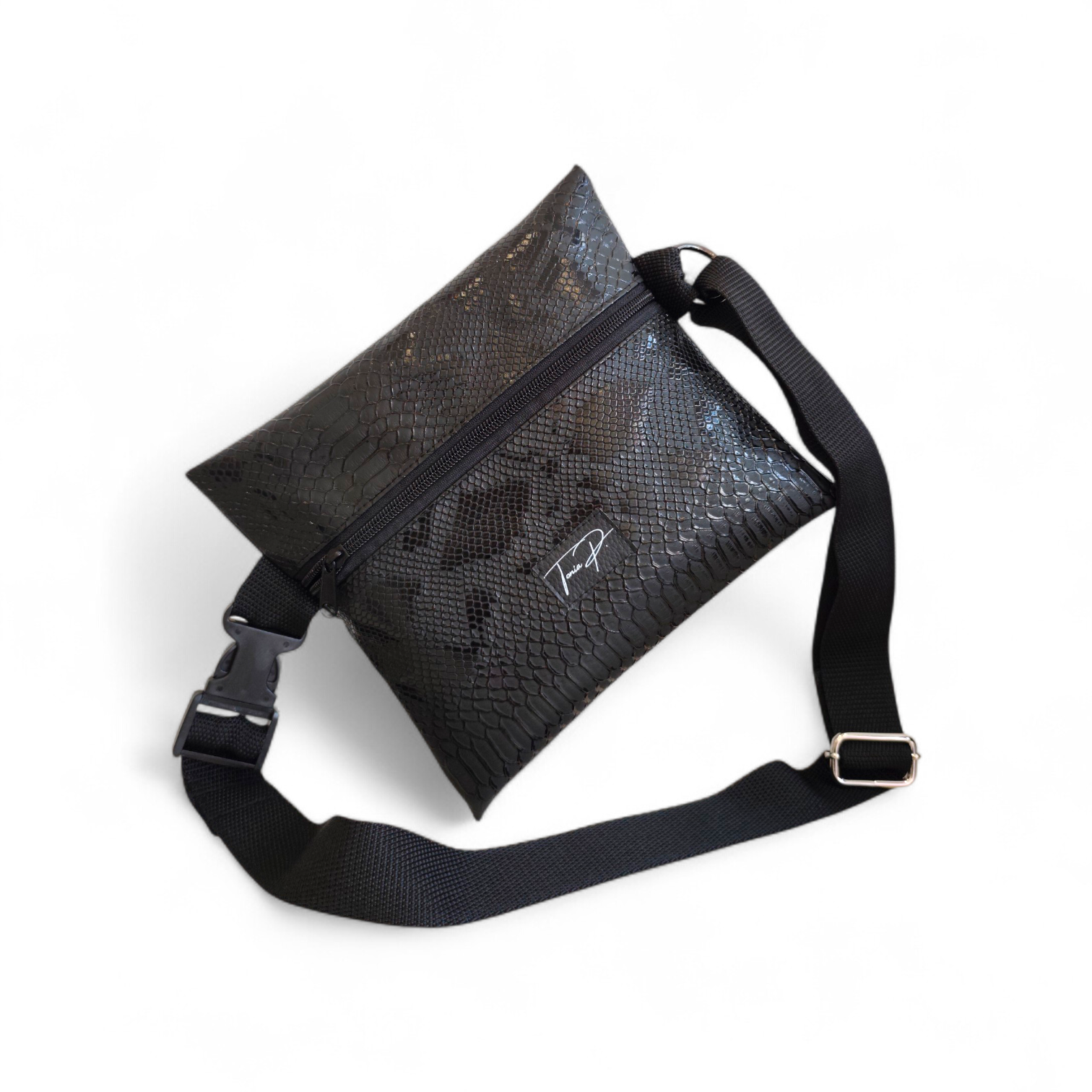 1770803544791 Τσάντα χιαστί δερμάτινη κροκό - Image 1