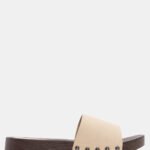 Clogs με Φαρδιά Φάσα - Μπεζ