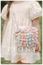 Χειροποίητη Puffy Παιδική Τσάντα Συννεφάκι σε Ροζ-Βεραμάν-Γαλάζιο – Απαλή & Αφράτη με δωρο scrunchie | Peony Kids - Image 3