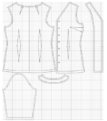 Μπλούζα με κουμπιά πατρόν ραπτικής - Image 3