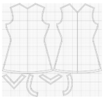 Γυναικείο τοπ plus size πατρόν - Image 3