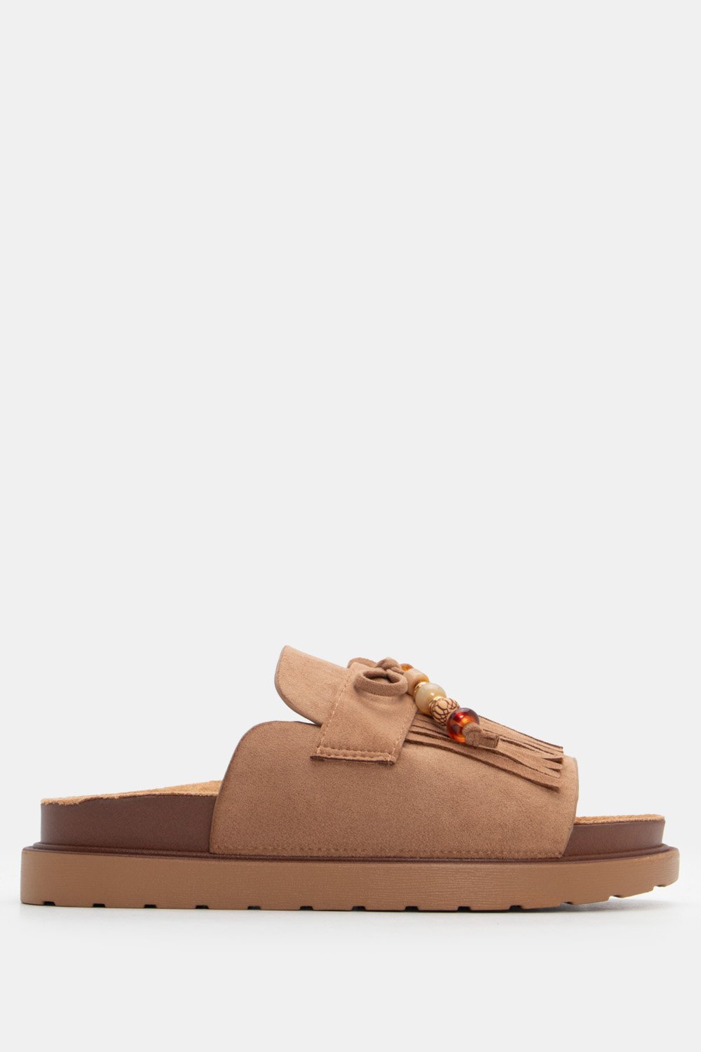 Flat-Σανδάλια-με-Κρόσσια-Διακοσμητικές-Χάντρες-Μπεζ-Σκούρο Flat Σανδάλια με Κρόσσια & Διακοσμητικές Χάντρες - Μπεζ-Σκούρο