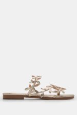 Flat Σανδάλια με Φύλλα - Χρυσό