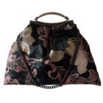 Τσάντα χειροποίητη χειρός και ώμου σε στυλ vintage, floral