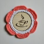 Πλεκτά σουβέρ σε συνδυασμό με ξύλο - εξάδα - Image 3