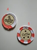 Πλεκτά σουβέρ σε συνδυασμό με ξύλο - εξάδα - Image 2