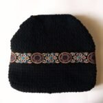 Γυναικεία χειροποίητη πλεκτή τσάντα ώμου από νήμα βελουτέ - Image 4