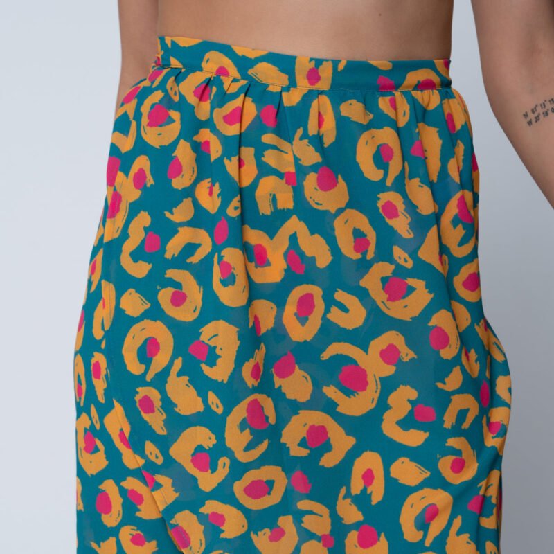 The Leah Pareo/Wrap skirt is designed for comfort and style Each piece has a unique print which matches perfectly with our swimsuits Soft touch One Size