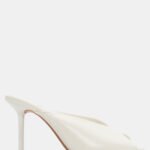 Mules Peep Toe - Λευκό