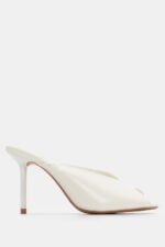 Mules Peep Toe - Λευκό