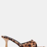 Mules Μυτερά με Μεταλλική Λεπτομέρεια - Animal Print