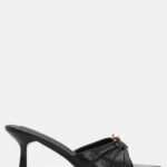 Mules Μυτερά με Μεταλλική Λεπτομέρεια - Μαύρο