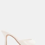 Mules Μυτερά με Τακούνι - Λευκό