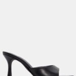 Mules Μυτερά με Τακούνι - Μαύρο