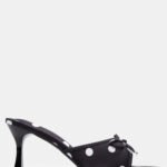 Mules Πουά με Φιόγκο - Μαύρο