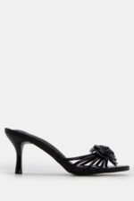Mules με Διακοσμητικό Λουλούδι - Μαύρο