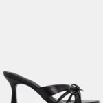 Mules με Διακοσμητικό Φιόγκο - Μαύρο