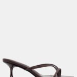 Mules με Λουράκια - Καφέ Σκούρο