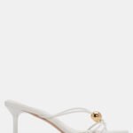 Mules με Μεταλλική Λεπτομέρεια - Λευκό