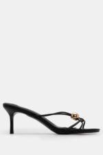 Mules με Μεταλλική Λεπτομέρεια - Μαύρο